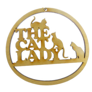 Cat Lady Ornament | Personalized
