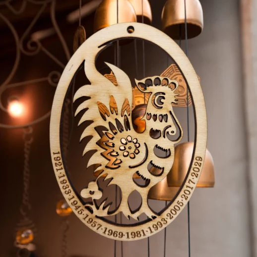 Chinese Zodiac Year of the Rooster Ornament
