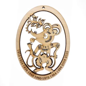 Chinese Zodiac Year of the Rat Ornament