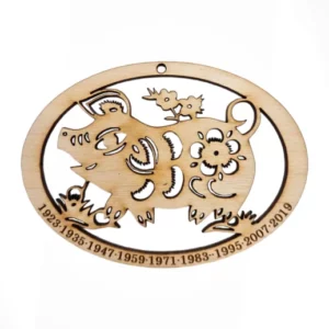 Chinese Zodiac Year of the Pig Ornament