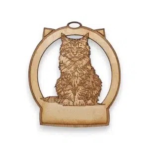 Personalized Sweet Cat Christmas Ornament