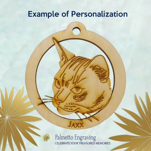 Personalized Cat Christmas Tree Ornaments