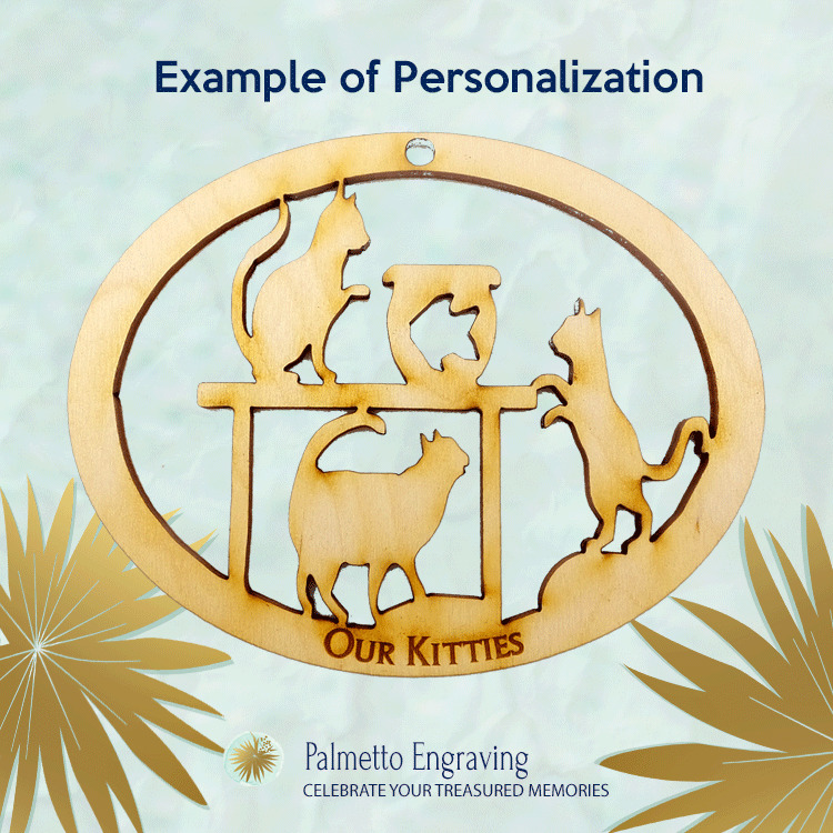 Personalized cat decor for holidays