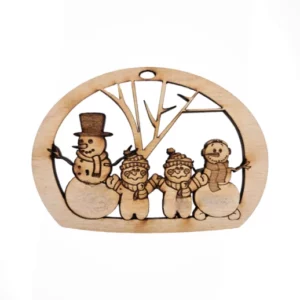 Snowman Family of 4 Ornament