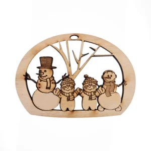 Snowman Family of Four Ornament | Personalized