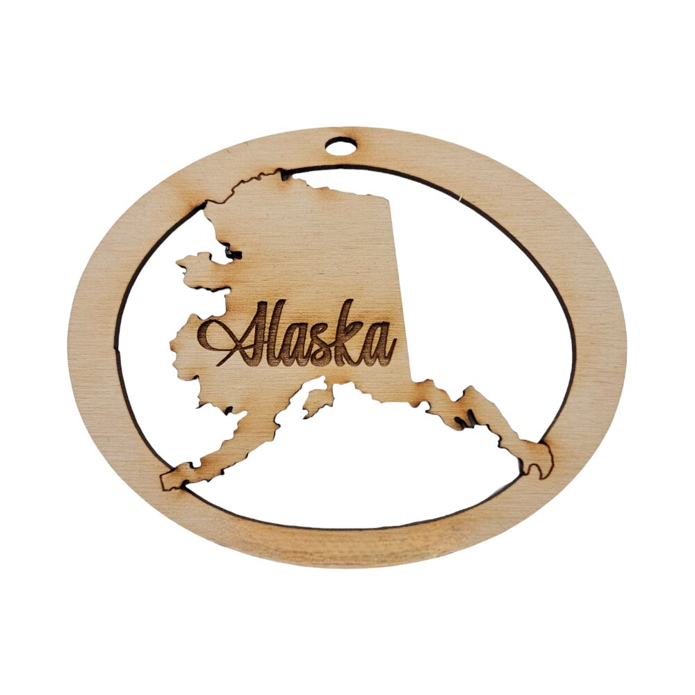 Alaska Christmas Ornaments Personalized