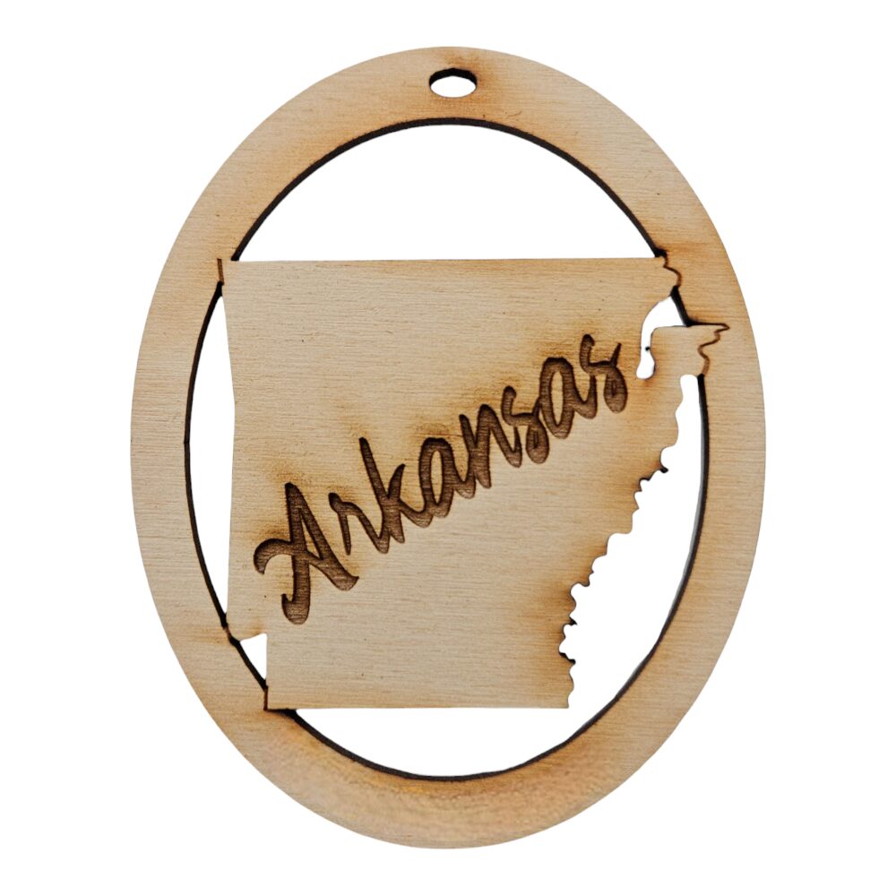 Personalized Arkansas Ornament