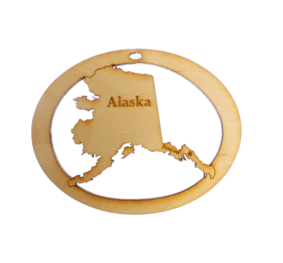 Personalized Alaska Ornament