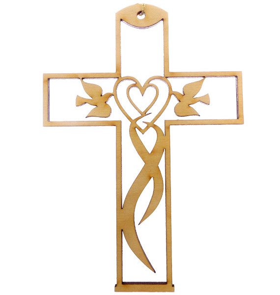 Cross Gifts | Cross Ornament with Doves