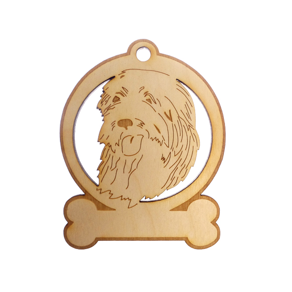 Personalized Bearded Collie Ornament