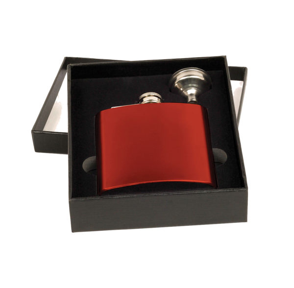 Engraved Flask, Red