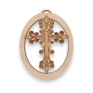 Christian Christmas Tree Decorations | Fancy Cross Ornament