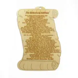 Gettysburg Address Ornament