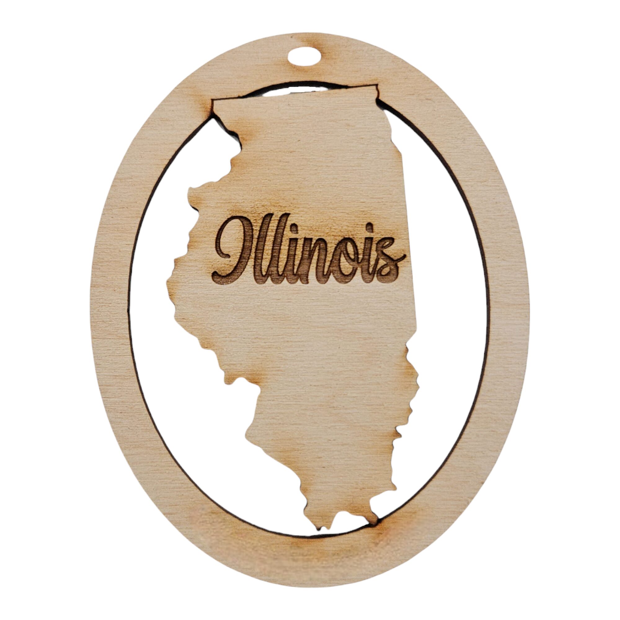Personalized Illinois Ornament