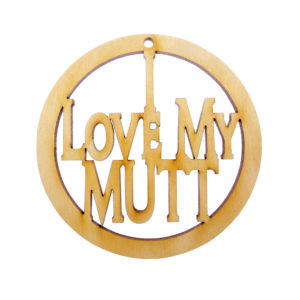 I Love My Mutt Ornament