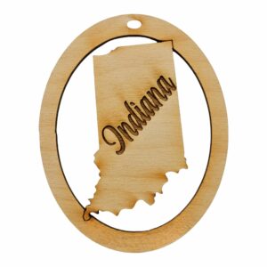Personalized Indiana Ornaments