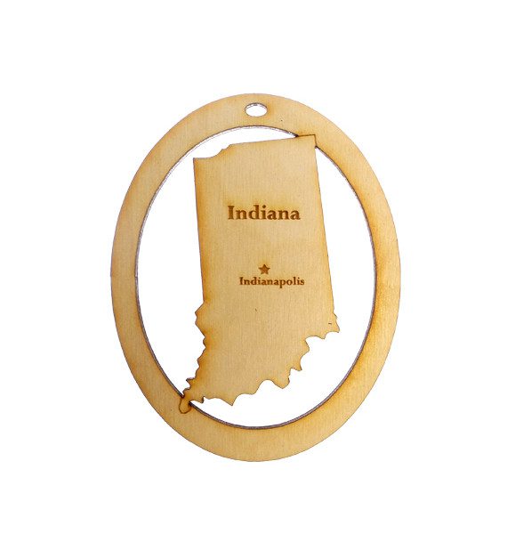 Personalized Indiana Ornament