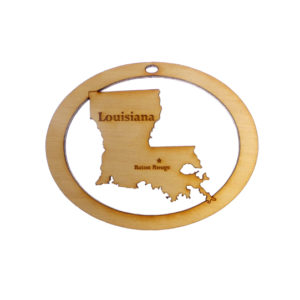 Personalized Louisiana Ornament