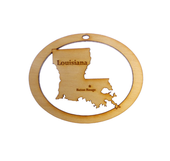 Personalized Louisiana Ornament