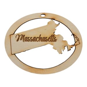 Massachusetts Ornament Personalized