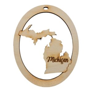 Michigan Ornament Personalized