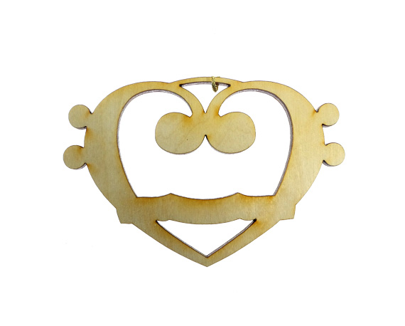 Bass Heart Ornament