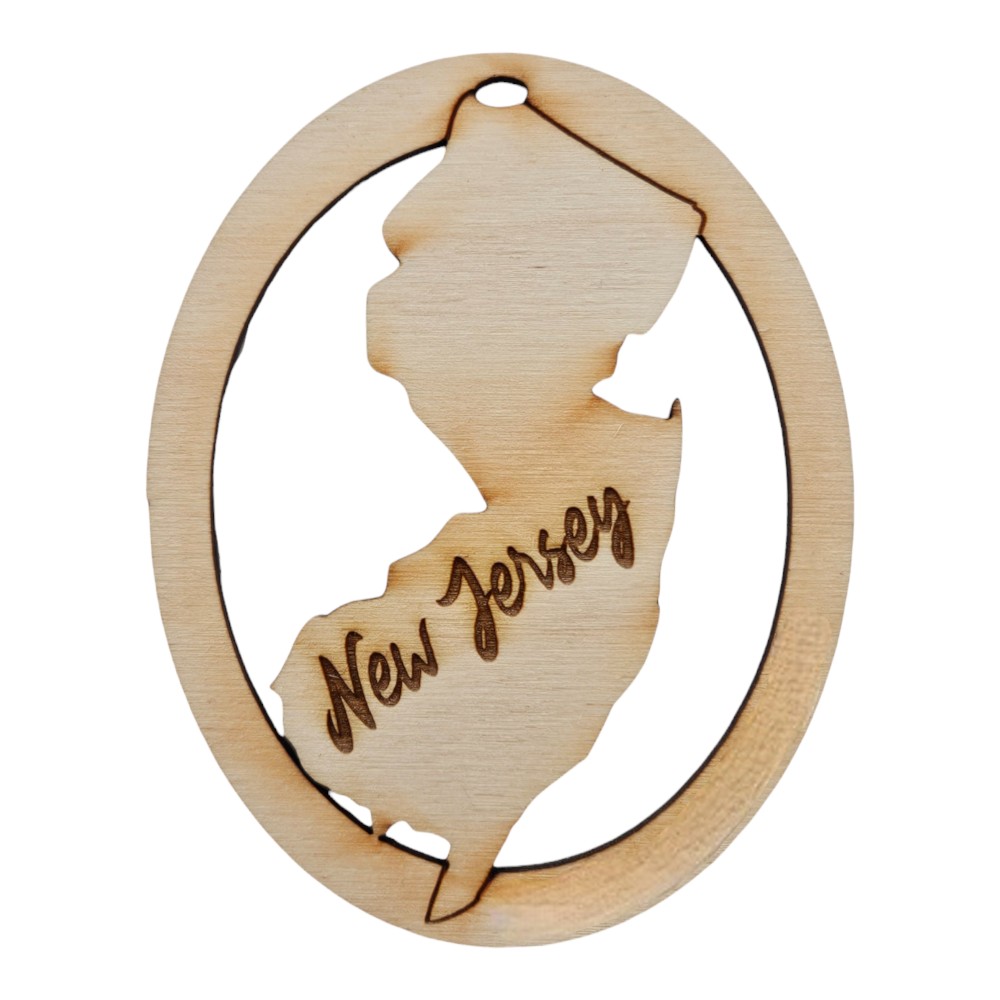 New Jersey Ornament Personalized