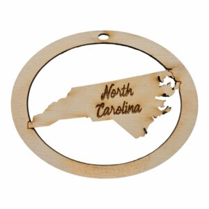 North Carolina Ornament Personalized