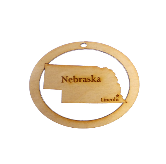 Personalized Nebraska Ornament