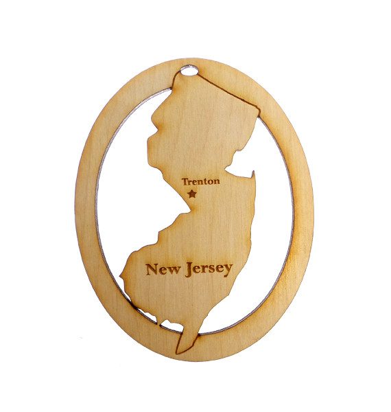 Personalized New Jersey Ornament