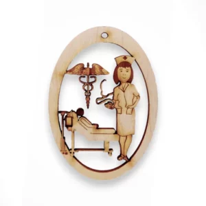 Nurse with Patient Ornaments | Personalized