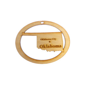 Personalized Oklahoma Ornament