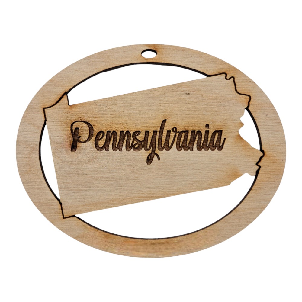 Pennsylvania Ornament Personalized