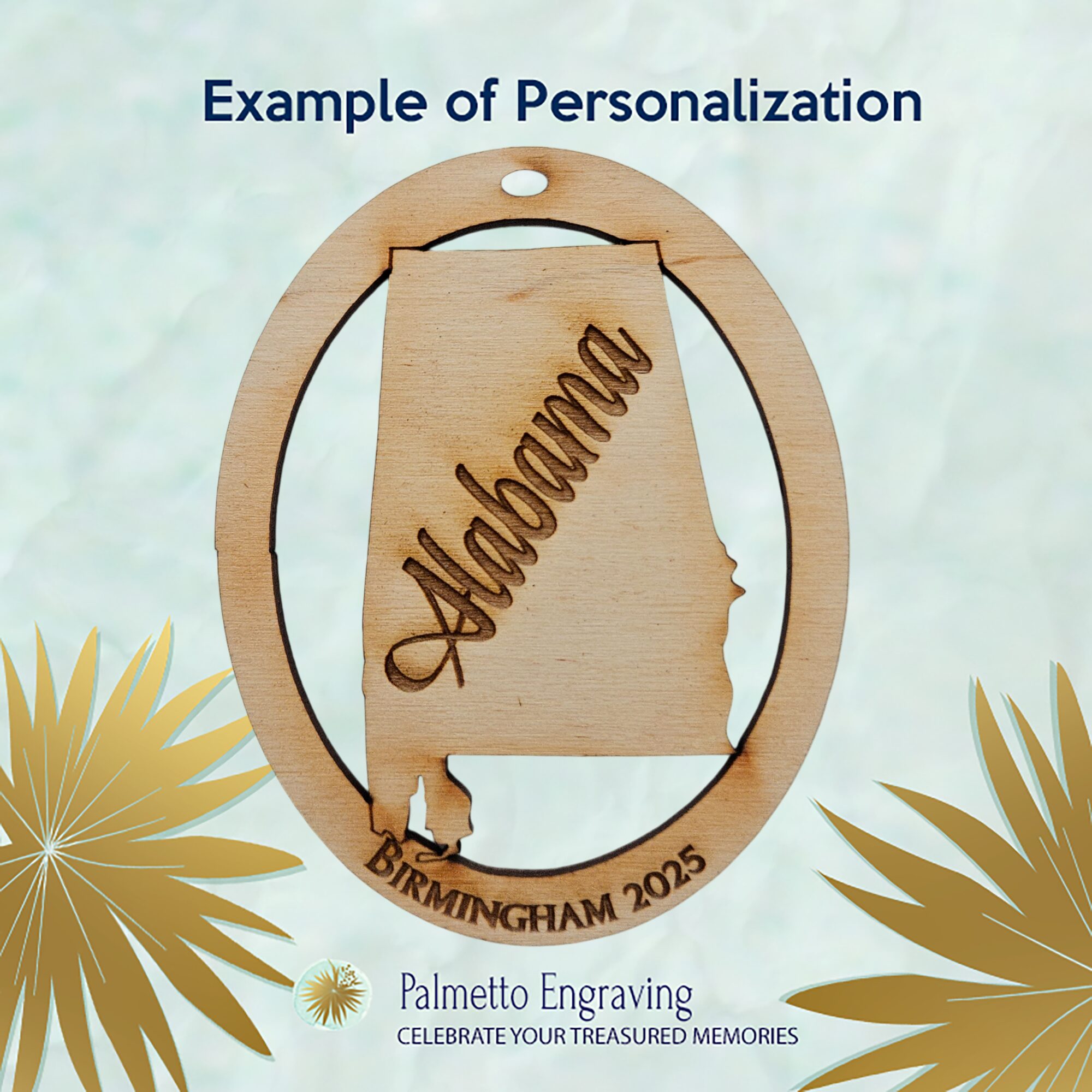 Personalized Alabama Ornament