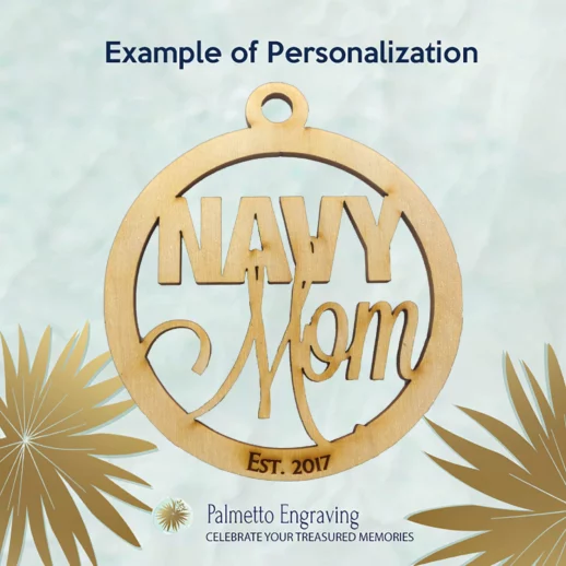 Navy Mom Ornament | Personalized