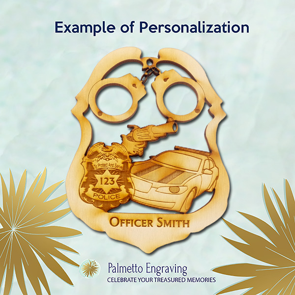 Police Ornament Personalized