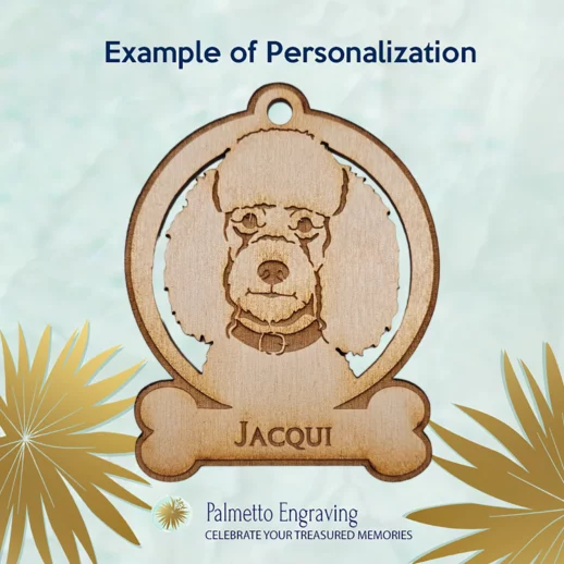 Poodle Ornament | Personalized