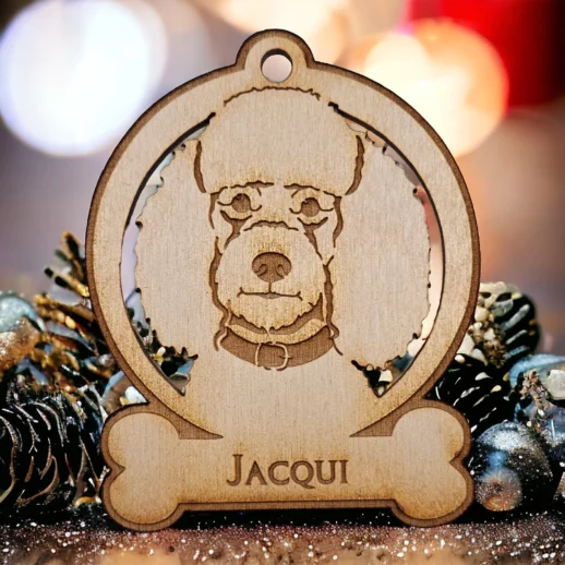 Poodle Christmas Ornament | Personalized