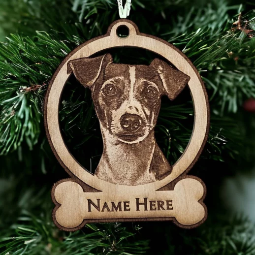 Rat Terrier Christmas Ornament | Personalized