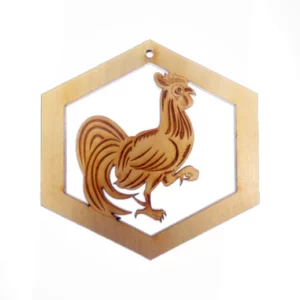 Personalized Rooster Ornament