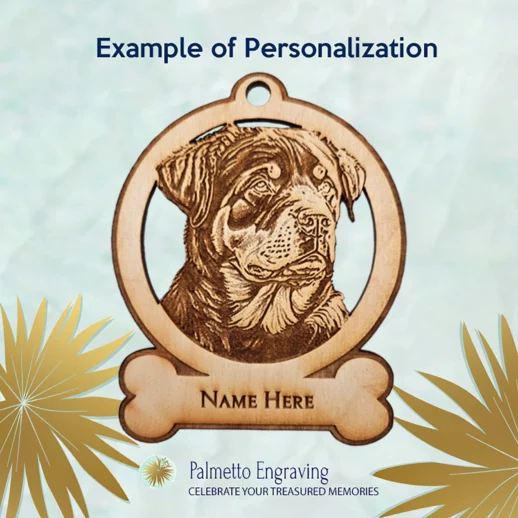 Rottweiler Ornament | Personalized