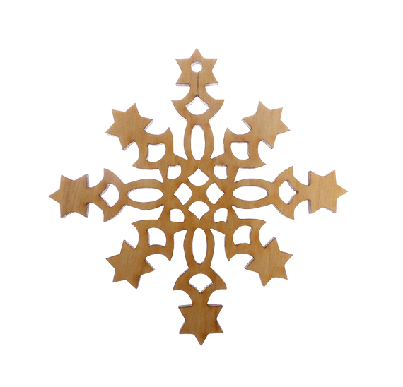 Snowflake with Stars Ornament