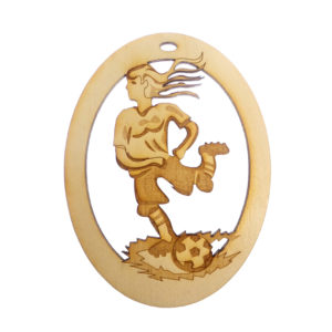 Personalized Women's Soccer Ornament