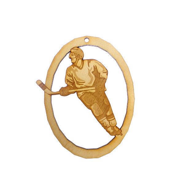 Personalized Ice Hockey Player Ornament