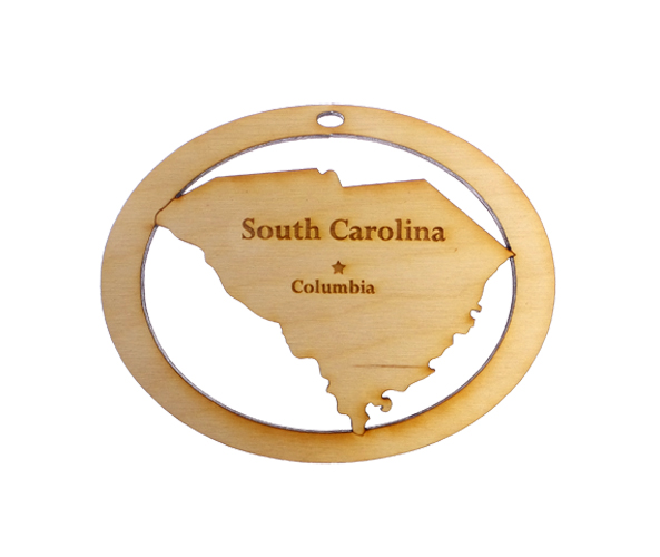 Personalized South Carolina Ornament