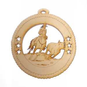 Steer Roping Ornament | Personalized