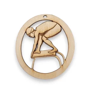 Swimming Ornament | Male | Personalized