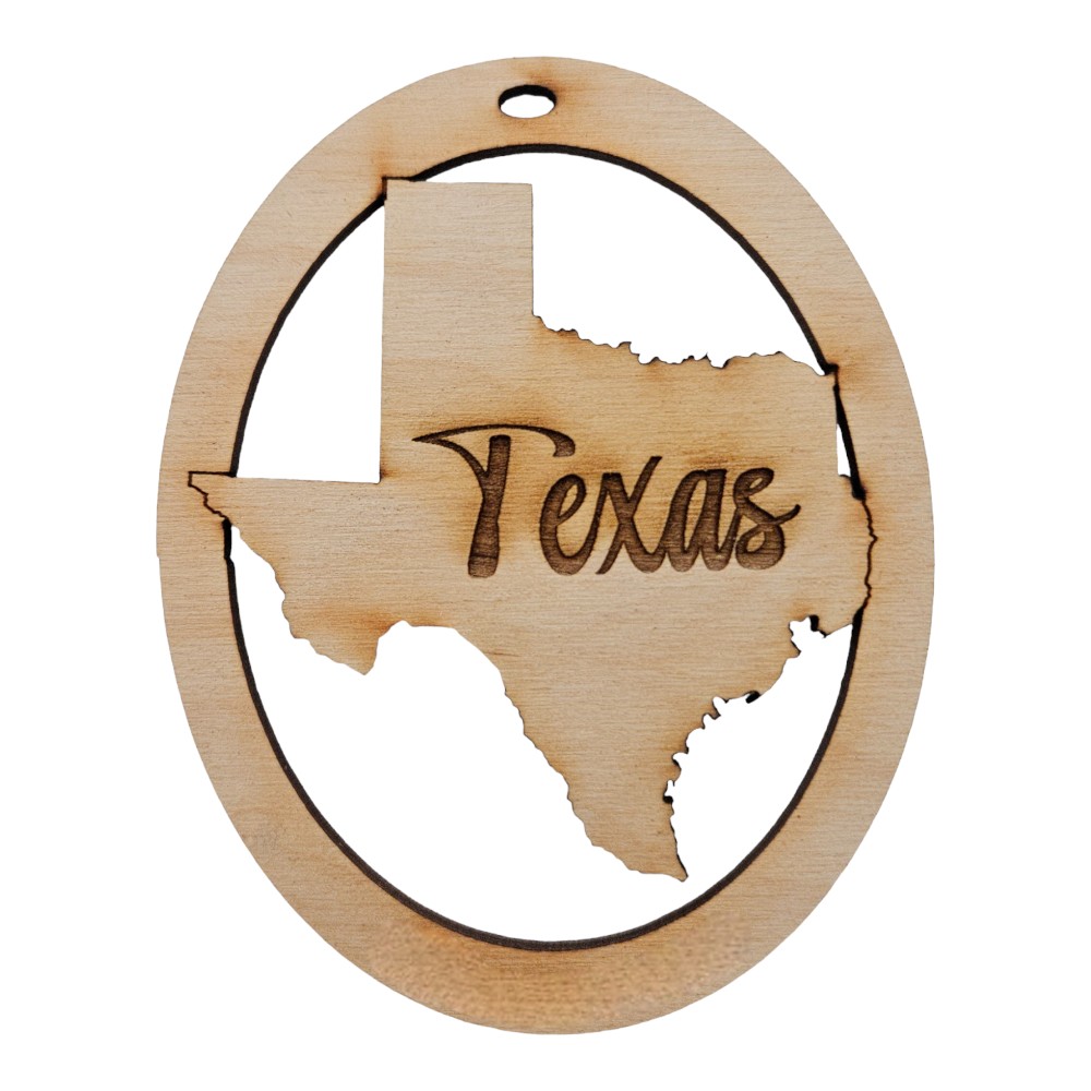 Texas Ornament Personalized