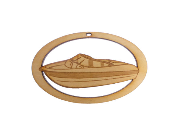 Personalized Speed Boat Ornament | Bow Rider