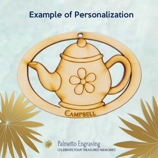 Teapot Ornament | Personalized
